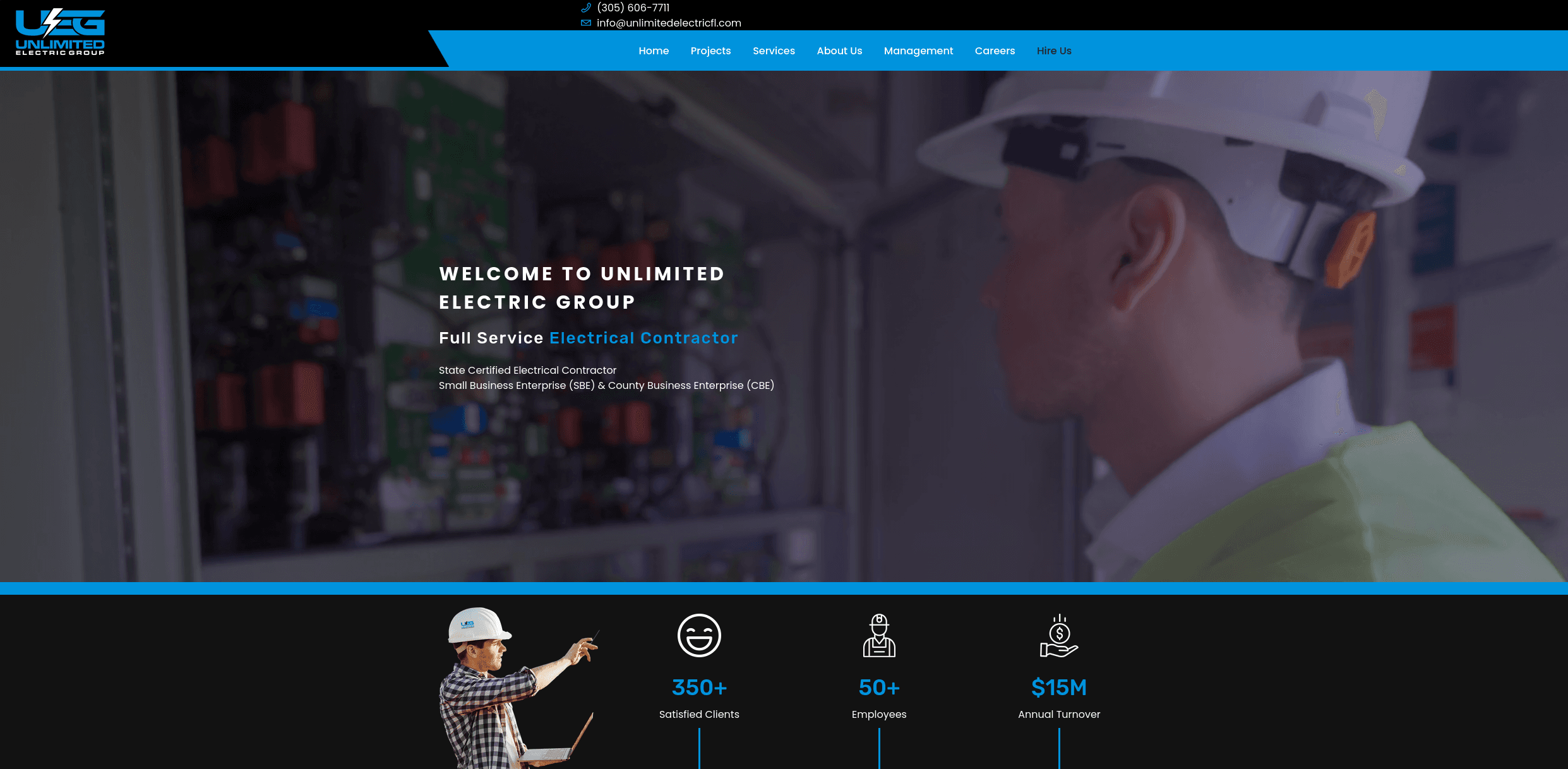 Unlimited Electric Group -  Corporate Website
